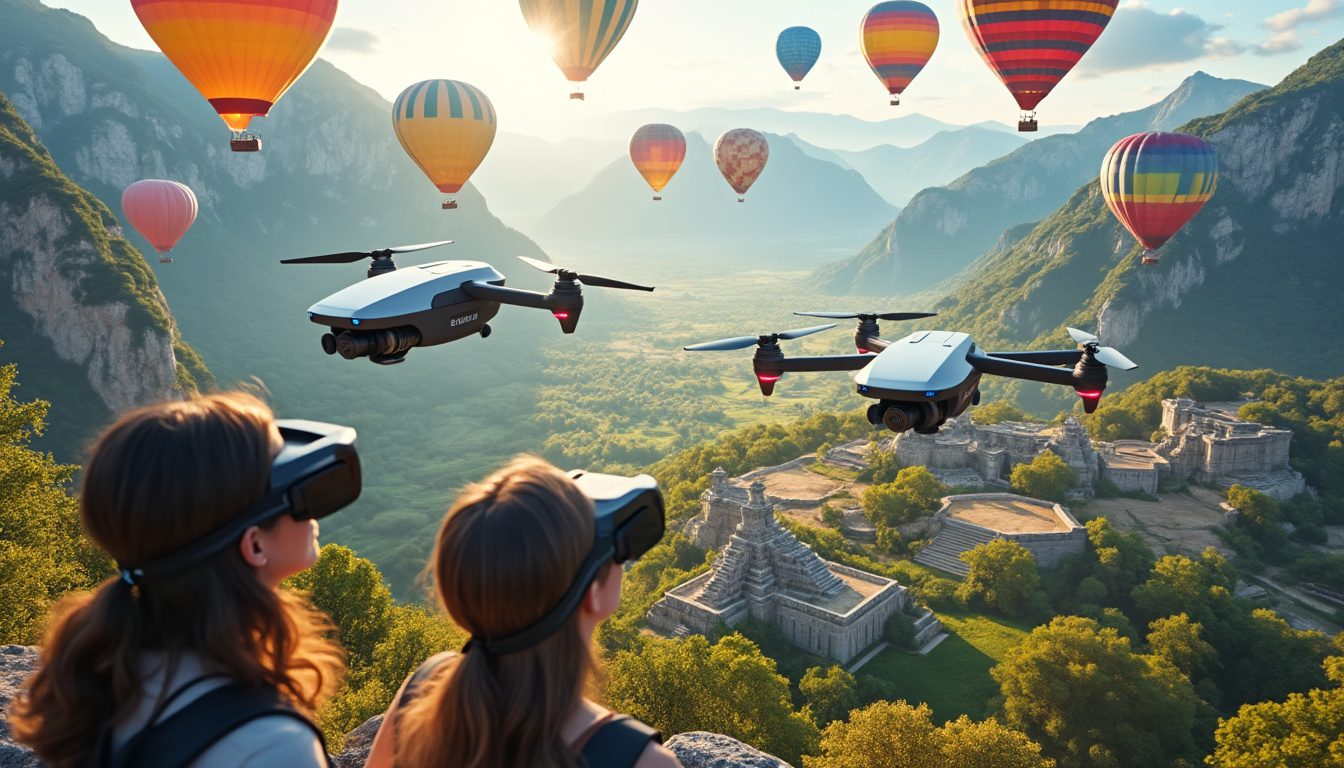 discover how drones and virtual reality are revolutionizing the tourism experience by offering unique perspectives, immersive adventures, and enhanced connectivity, allowing travelers to explore destinations like never before.