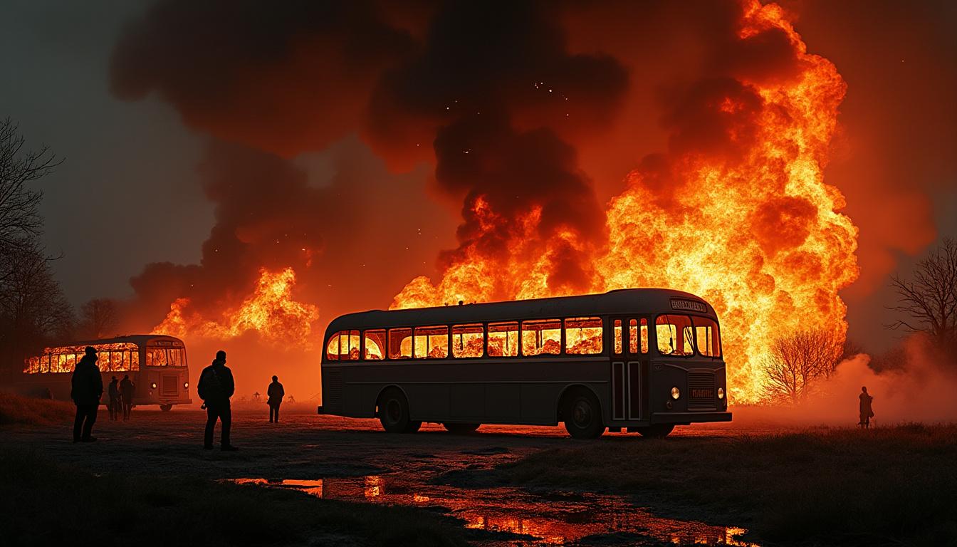discover the dramatic blaze at dalton mills, the iconic filming location for peaky blinders, as it wreaks havoc at the nearby keighley bus museum. delve into the unfolding story of this destructive fire and its impact on these historic sites.