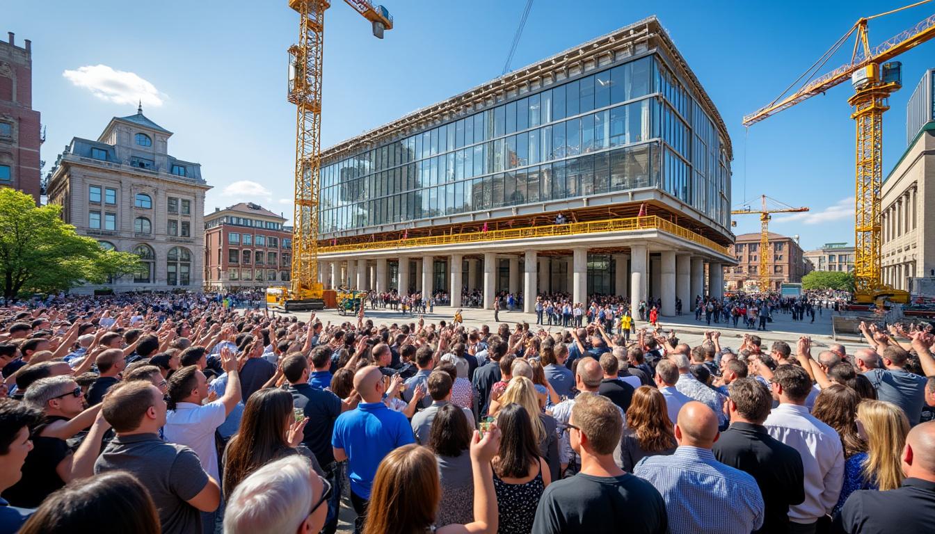 join the milwaukee public museum as it commemorates a significant milestone with a 'topping-off' ceremony for its new building, marking a groundbreaking moment in the museum's history and future. discover how this modern facility will enhance community engagement and showcase rich cultural experiences.