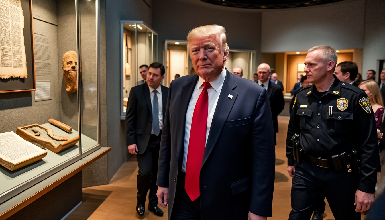 former president trump will visit the museum of the bible this monday, offering a unique glimpse into his engagement with faith and history. stay updated on this special event.