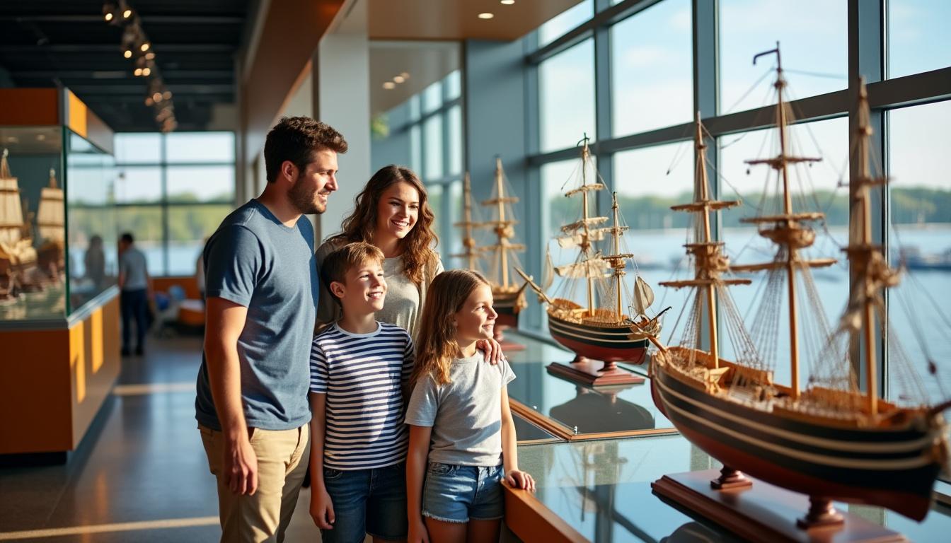join a st. louis family as they embark on a 7-hour adventure to belle isle's dossin great lakes museum, discovering fascinating maritime history and creating unforgettable memories along the shore of detroit.