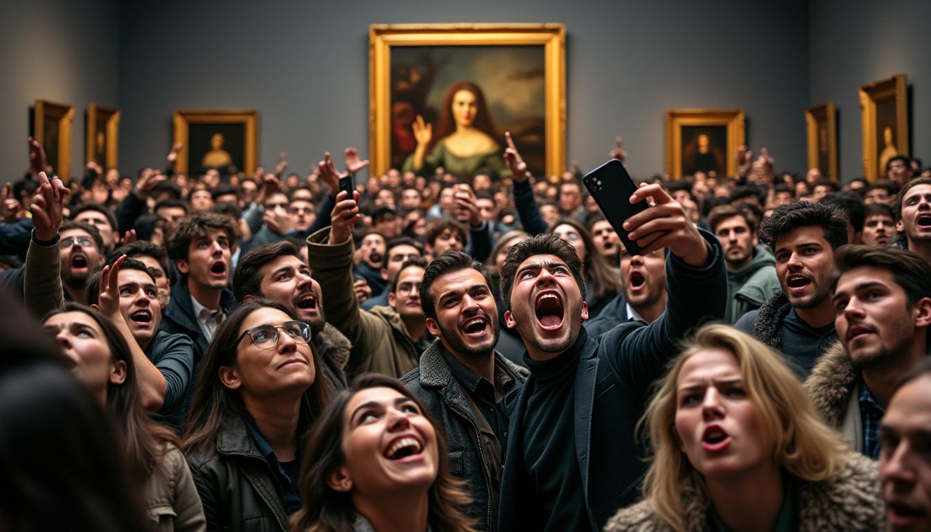 explore the debate on whether museums should implement stricter rules to manage the growing selfie craze, balancing visitor engagement with artwork preservation.