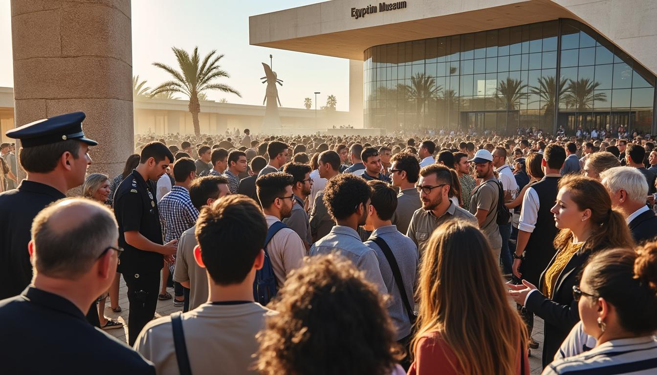 explore the controversy and allegations of discrimination surrounding the grand egyptian museum's ticketing policy, sparking debates on fairness and accessibility.