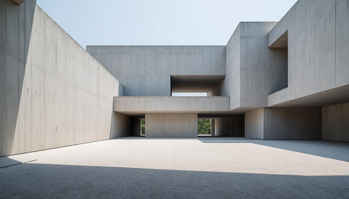 discover the innovative zao/standardarchitecture concrete art gallery in china, featuring a striking design that elegantly encircles a serene courtyard, blending modern architecture with natural elements.