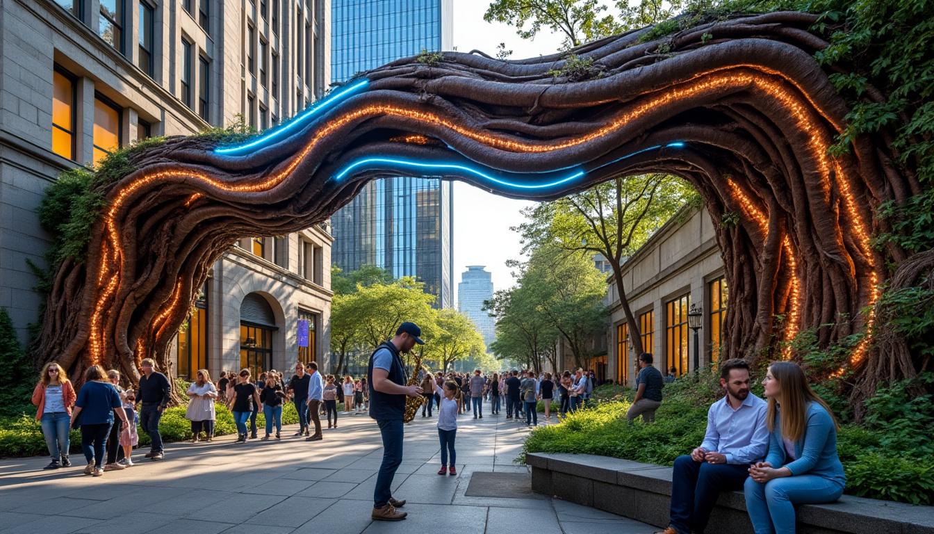 discover how a transformative art intervention in portland connects two iconic landmarks, fostering healing and bridging historical divides through creative expression.