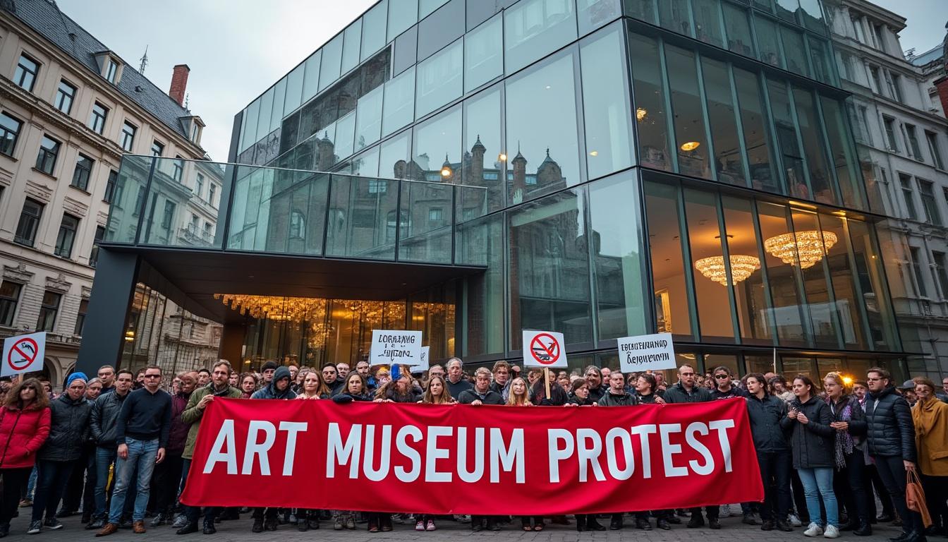 artists unite to protest the closure of belgium's oldest contemporary art museum, highlighting its cultural significance and impact on the art community.