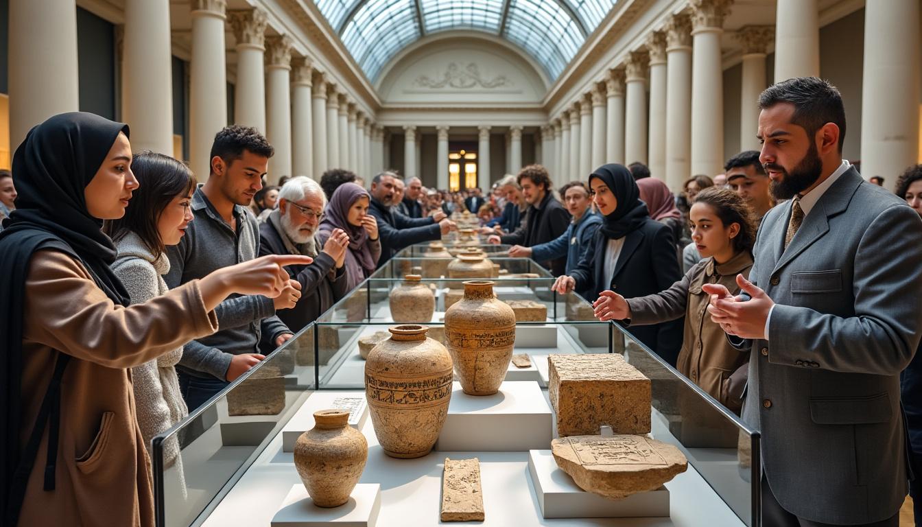 controversy arises as the british museum omits 'palestine' from select exhibits, sparking debates over historical representation and cultural sensitivity.