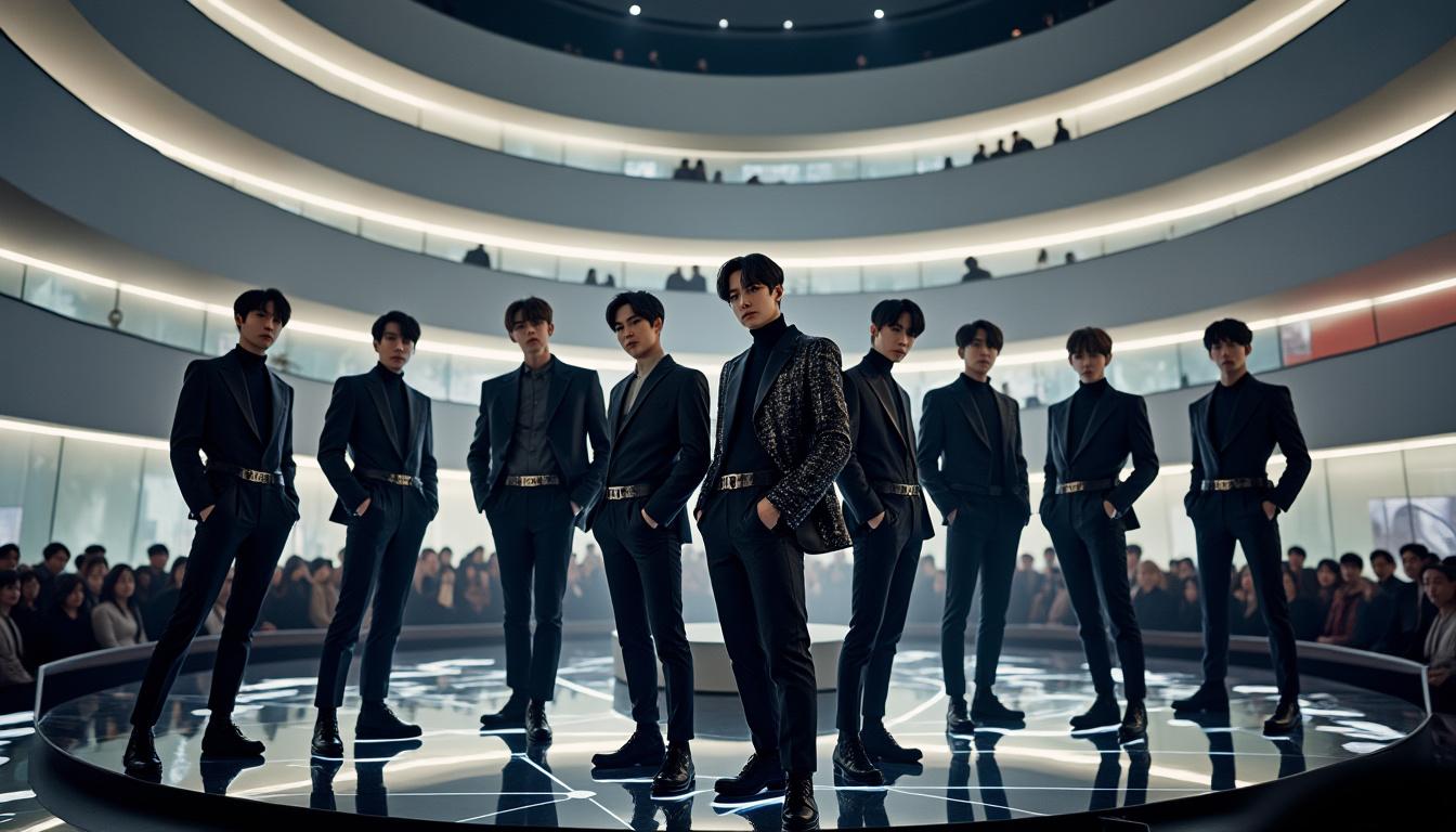 experience bts's stunning '2.0' performance on the tonight show, showcasing their sleek choreography and captivating stage presence. watch the unforgettable live show now!