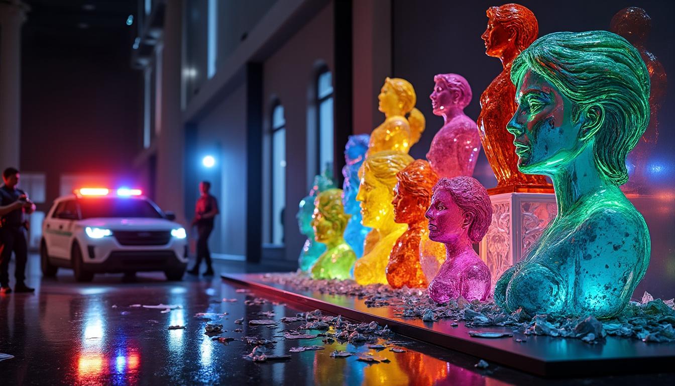 a man was detained after causing $240,000 worth of damages at the seattle glass museum, leading to an ongoing investigation.