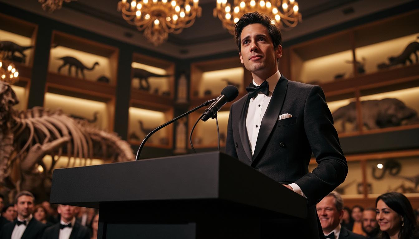join bj novak as the emcee for the pen america gala on may 14, hosted at the american museum of natural history, celebrating literature and free expression.