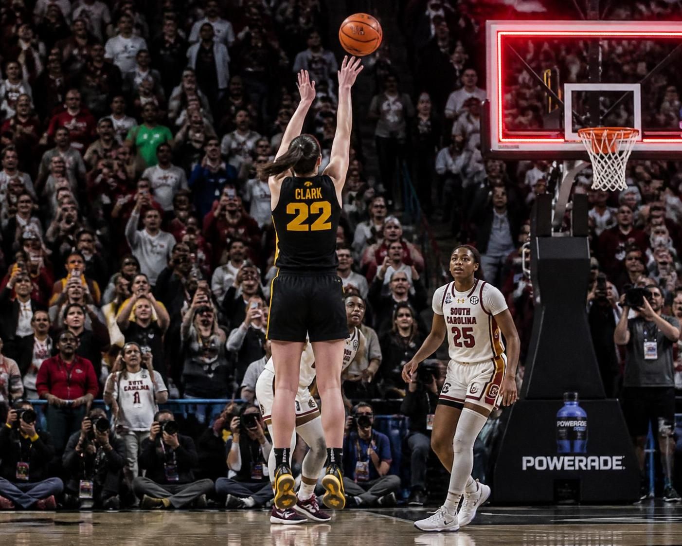 caitlin clark stuns fans with a thrilling buzzer-beater, silencing all doubters in an unforgettable basketball showdown.