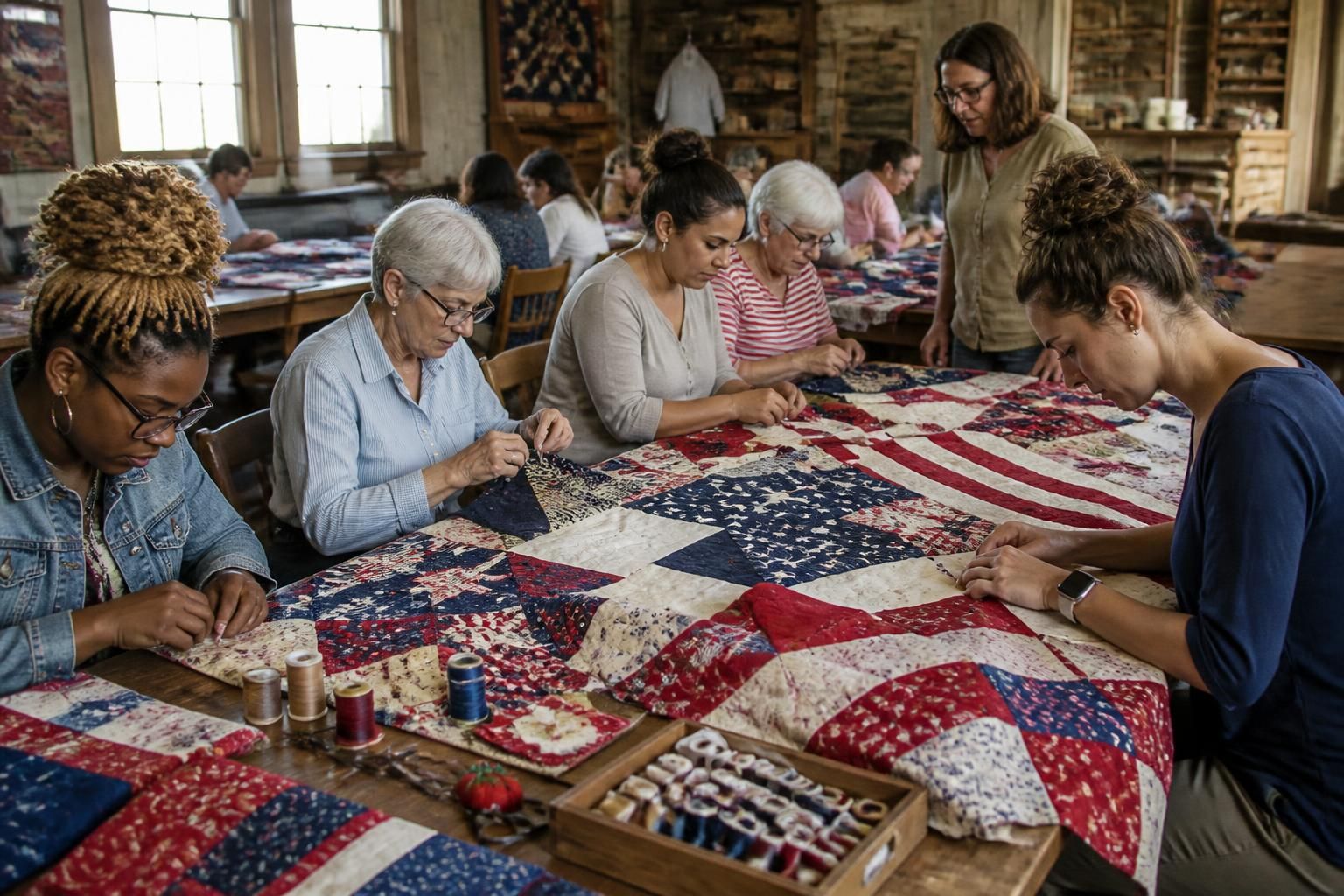 join the cattaraugus county museum in salamanca for an america 250-inspired quilting workshop, celebrating heritage and creativity through quilting.