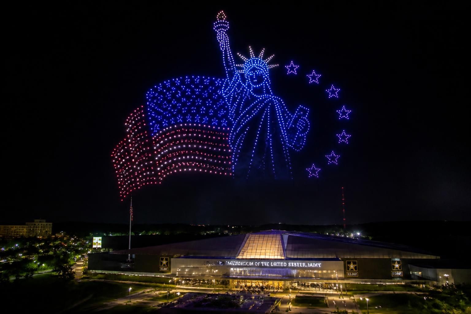 the 'lights over dayton' drone show at the air force museum has been rescheduled for saturday. join us for an extraordinary aerial display of lights and technology.