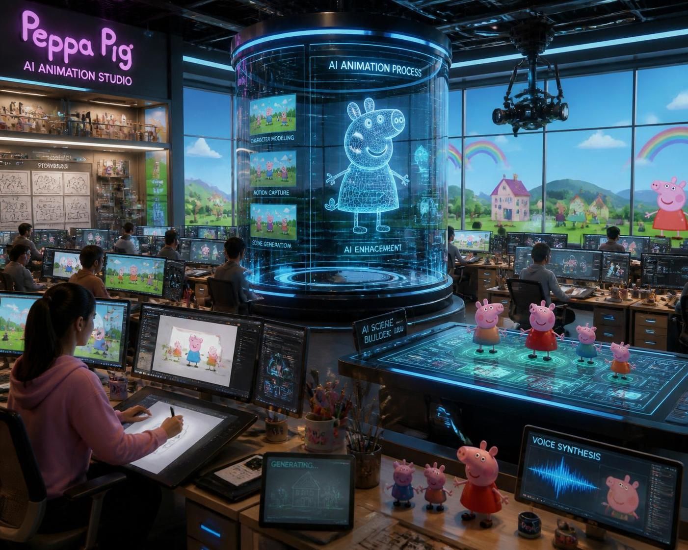 explore how peppa pig's animation studio is making headlines with its groundbreaking use of ai, sparking debate about the future of animation and technology in storytelling.