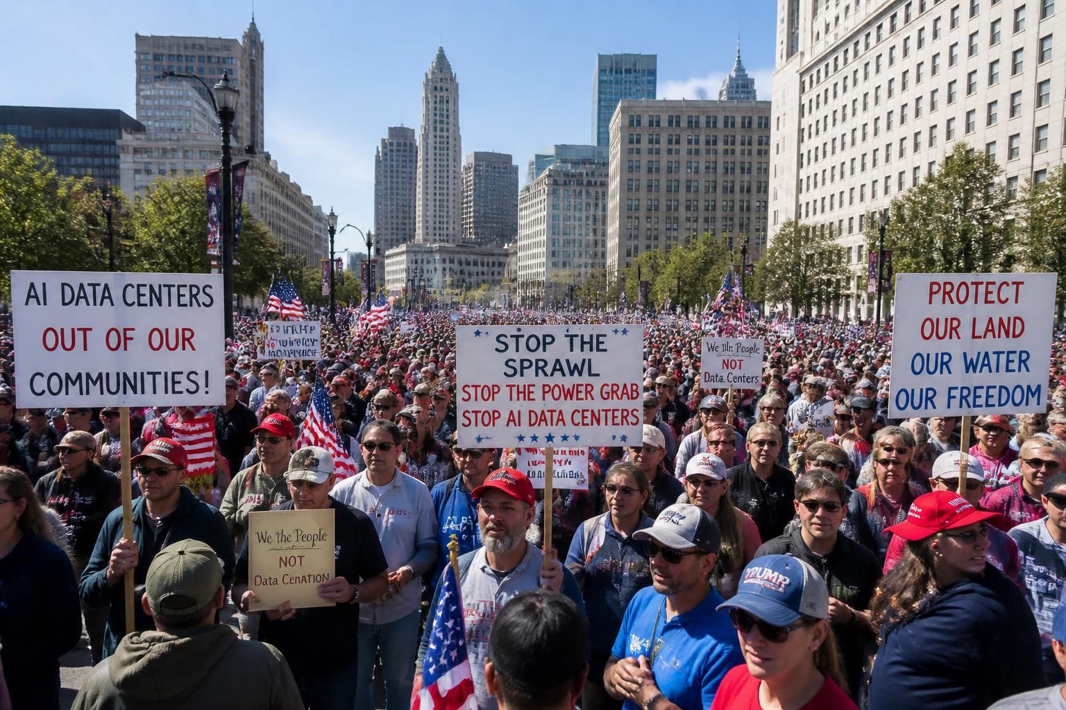 join the nationwide day of protest as us conservatives unite to oppose unchecked policies impacting the nation. stand up, raise your voice, and make a difference today.