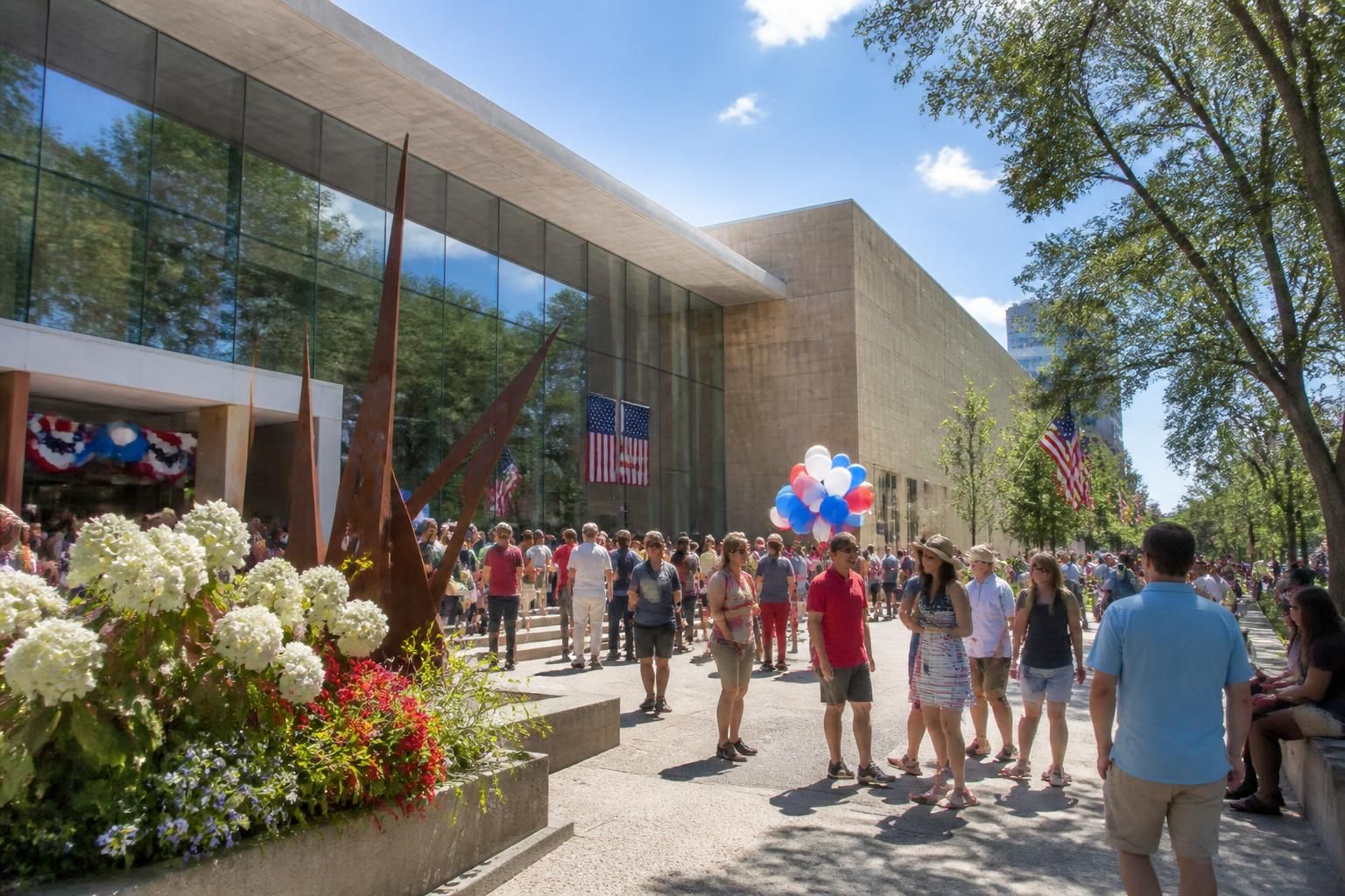 celebrate the grand reopening of the art museum of south texas just in time for the fourth of july weekend, featuring new exhibits and special events.