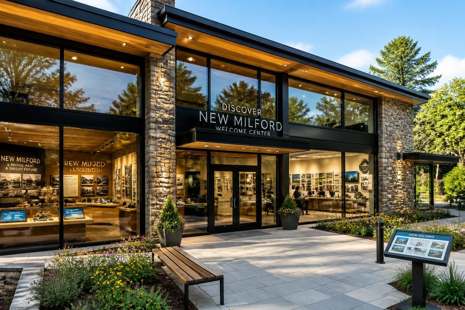 explore the discover new milford welcome center, your gateway to local museums and the chamber of commerce, offering visitors information, events, and community resources.