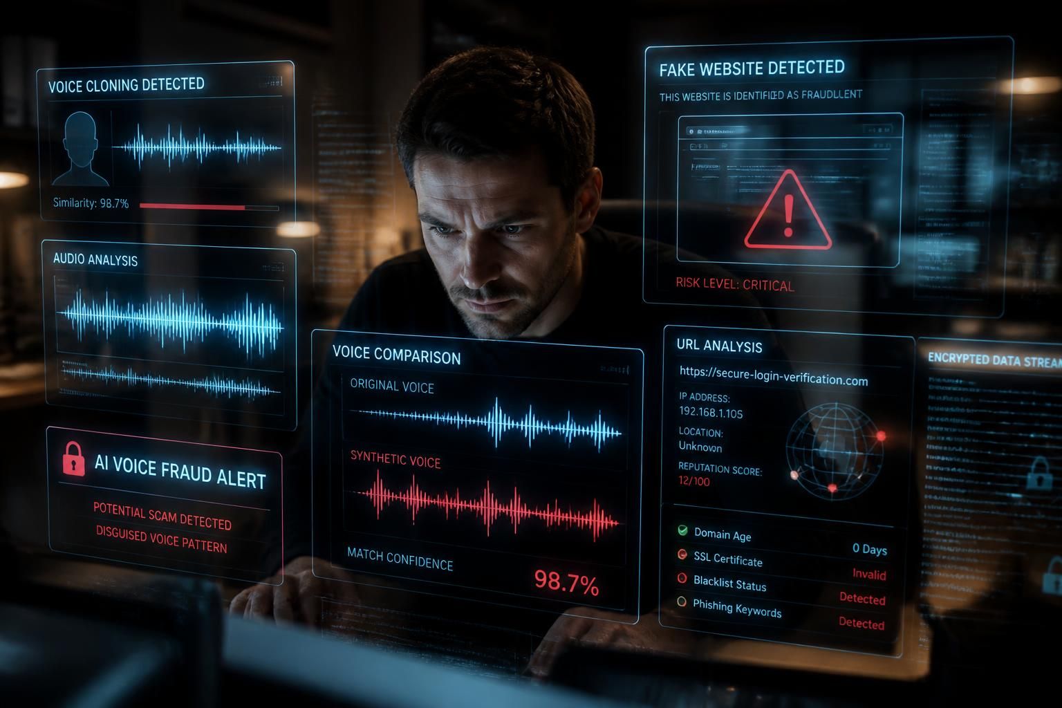 learn effective strategies to protect yourself from ai scammers using voice cloning and fake websites. stay safe with our comprehensive guide to recognizing and avoiding these advanced scams.