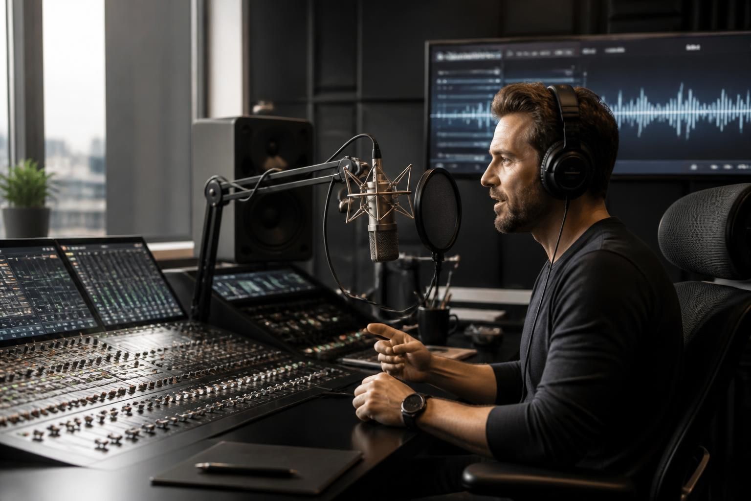 generate professional studio-quality voiceovers quickly and easily by converting your text into natural-sounding speech, cutting your production time in half!