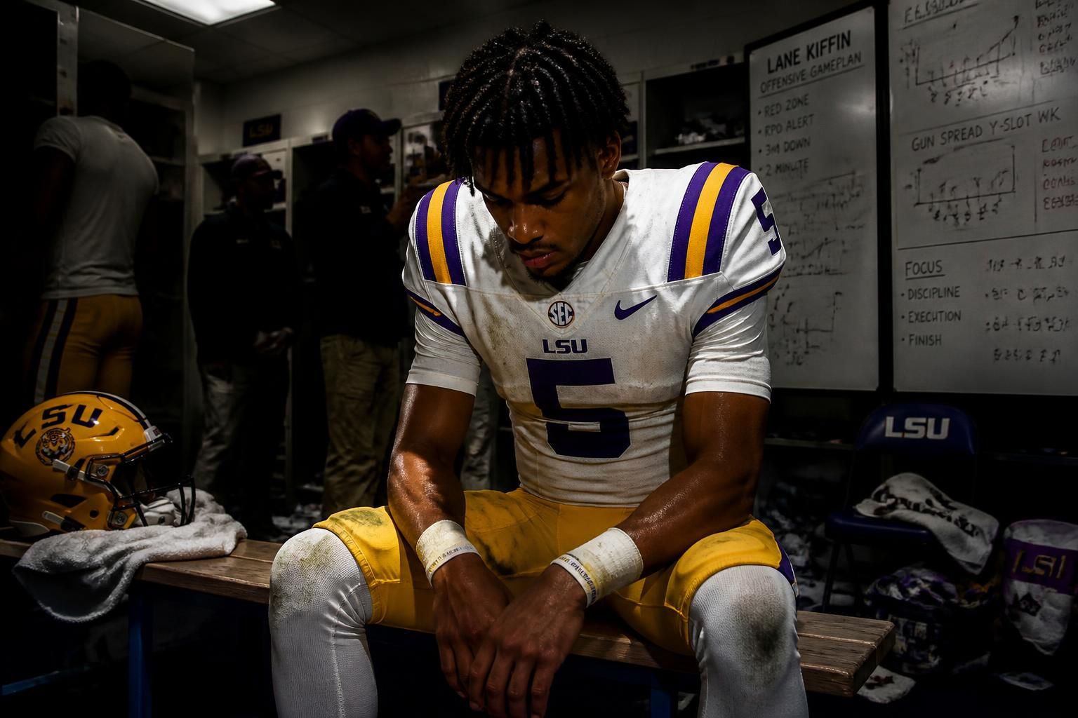explore how lsu's locker room atmosphere intensifies jayden daniels' challenges amid lane kiffin's evolving playbook strategy.