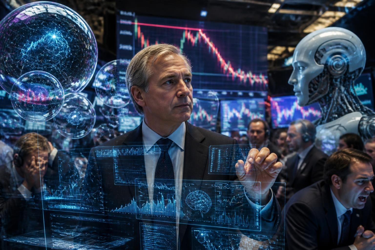 ray dalio highlights classic bubble signs in ai, warning of potential risks as the stock market confronts a tumultuous outlook.