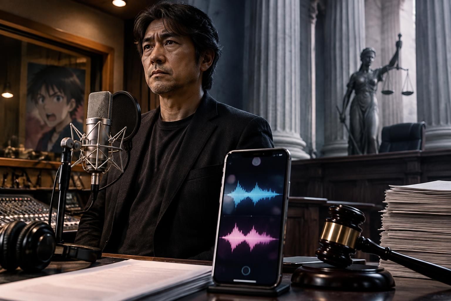 a japanese anime voice actor is suing tiktok over an alleged ai clone of his rich, resonant baritone used without his permission.