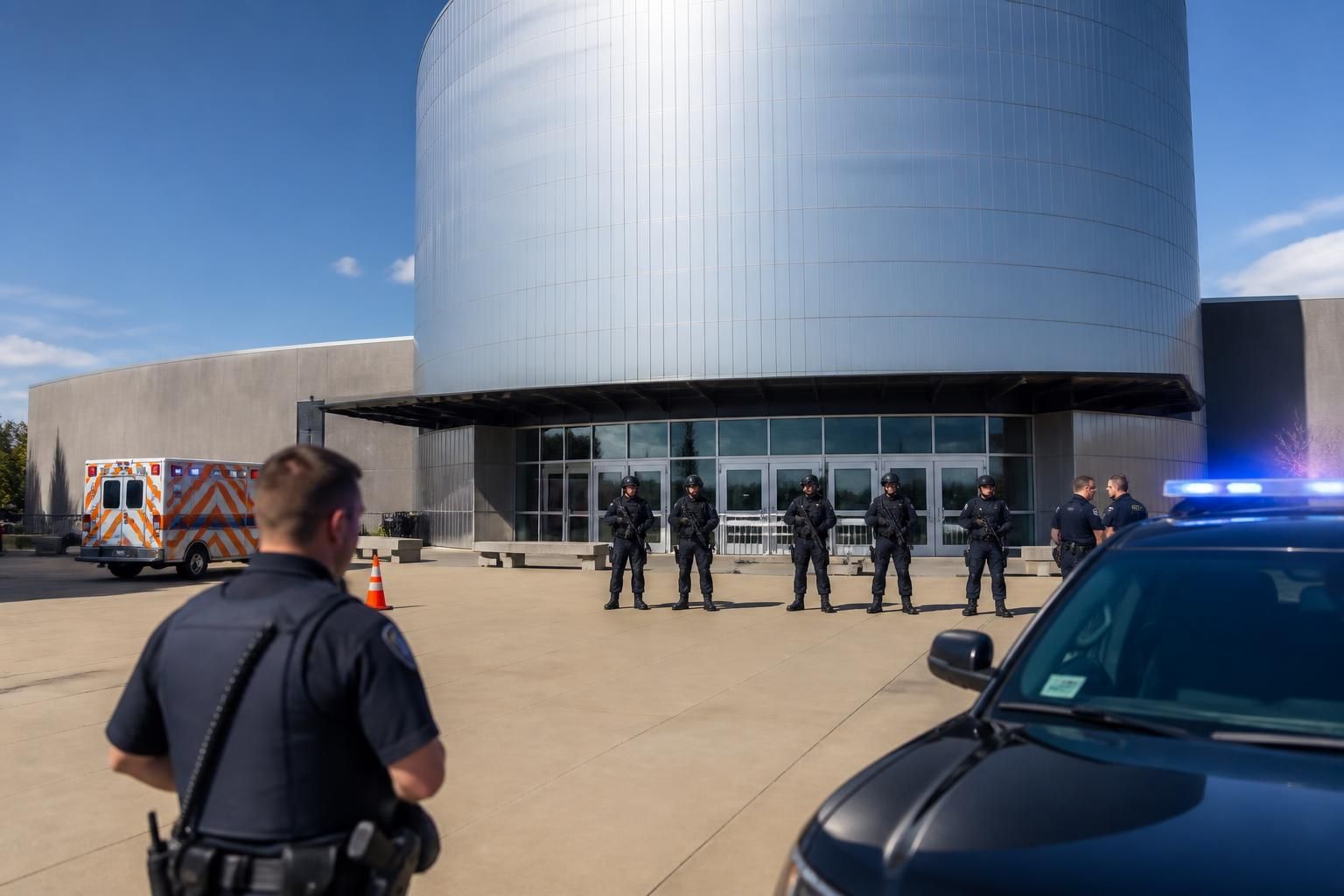 the national museum of the u.s. air force temporarily closes its doors to conduct an active shooter preparedness exercise, ensuring safety and readiness.
