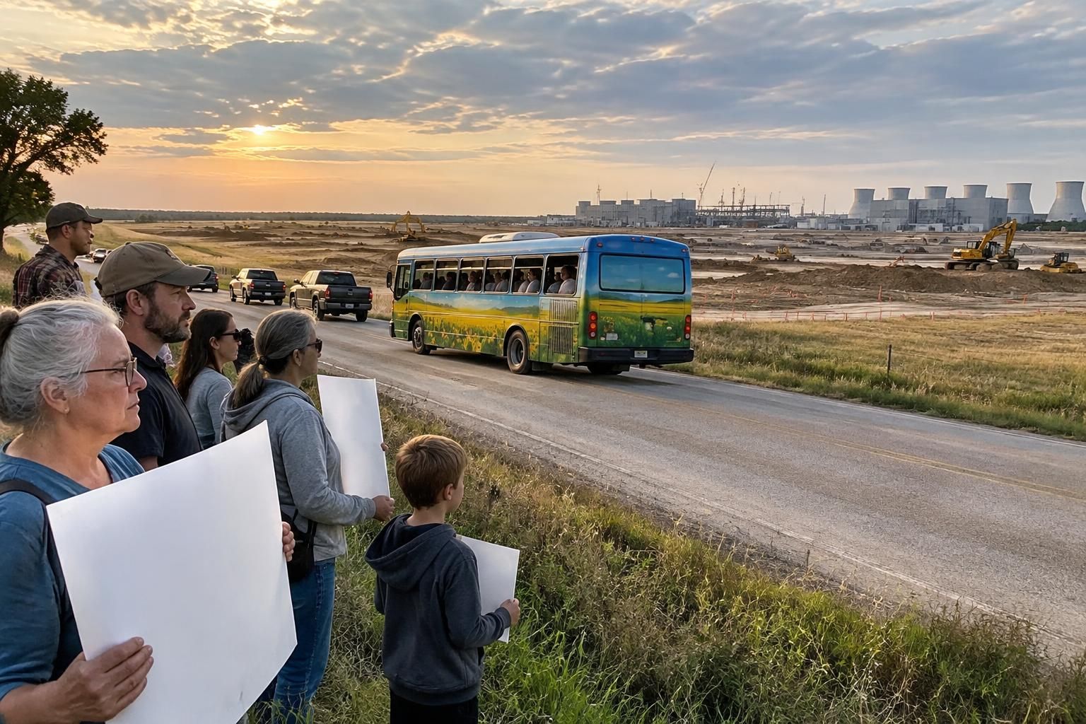 a “revolt bus” tours shawnee county as residents rally against proposed ai data center plans and raise concerns about the project’s local impact.