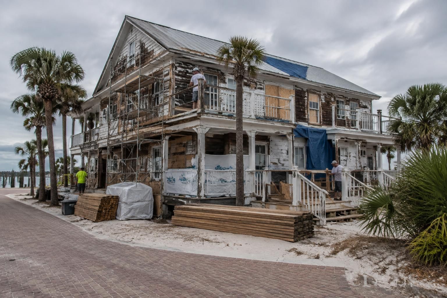 two years after hurricane helene, the pass-a-grille museum remains damaged as recovery efforts continue.