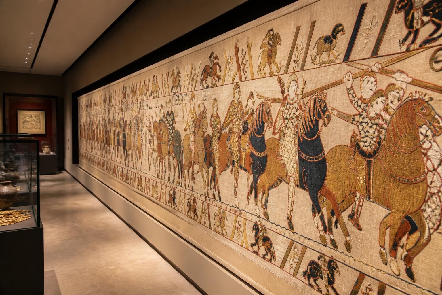 uk museum confirms the bayeux tapestry remains 'virtually unchanged' amidst french concerns about potential damage, reassuring preservation efforts and historical integrity.