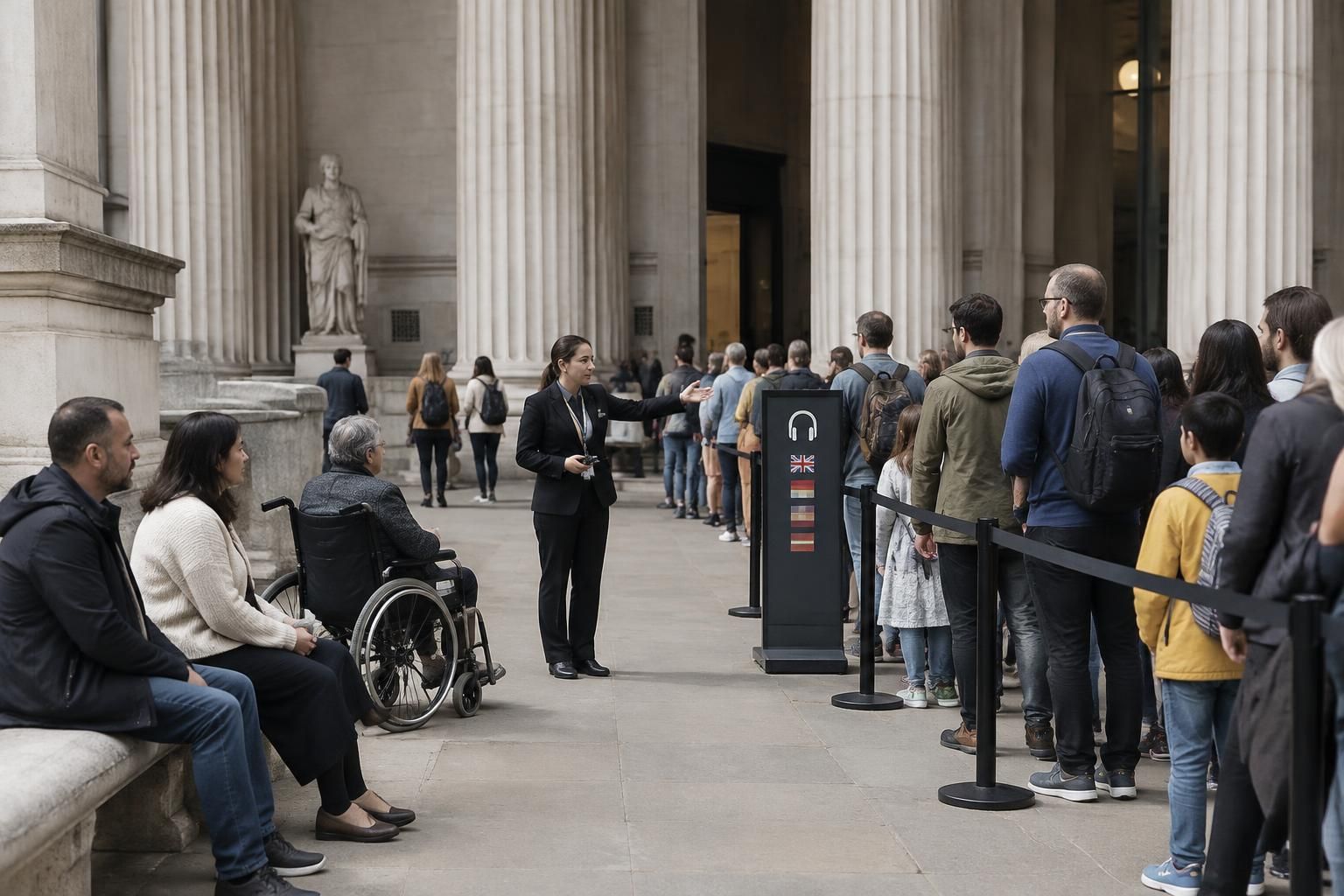 Claudia Winkleman Takes on the Bayeux Tapestry Queue 1 claudia winkleman takes on the bayeux tapestry queue in a lively story about the famous artwork, its visitors and the wait to see it.