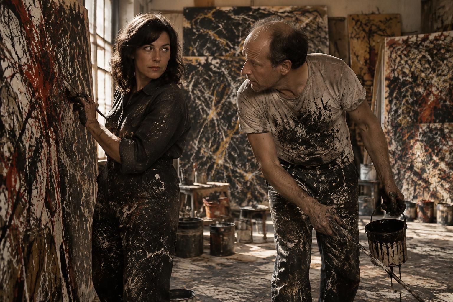 explore how rage, love, and artistic ambition shaped the revolutionary art and complex relationship of lee krasner and jackson pollock.