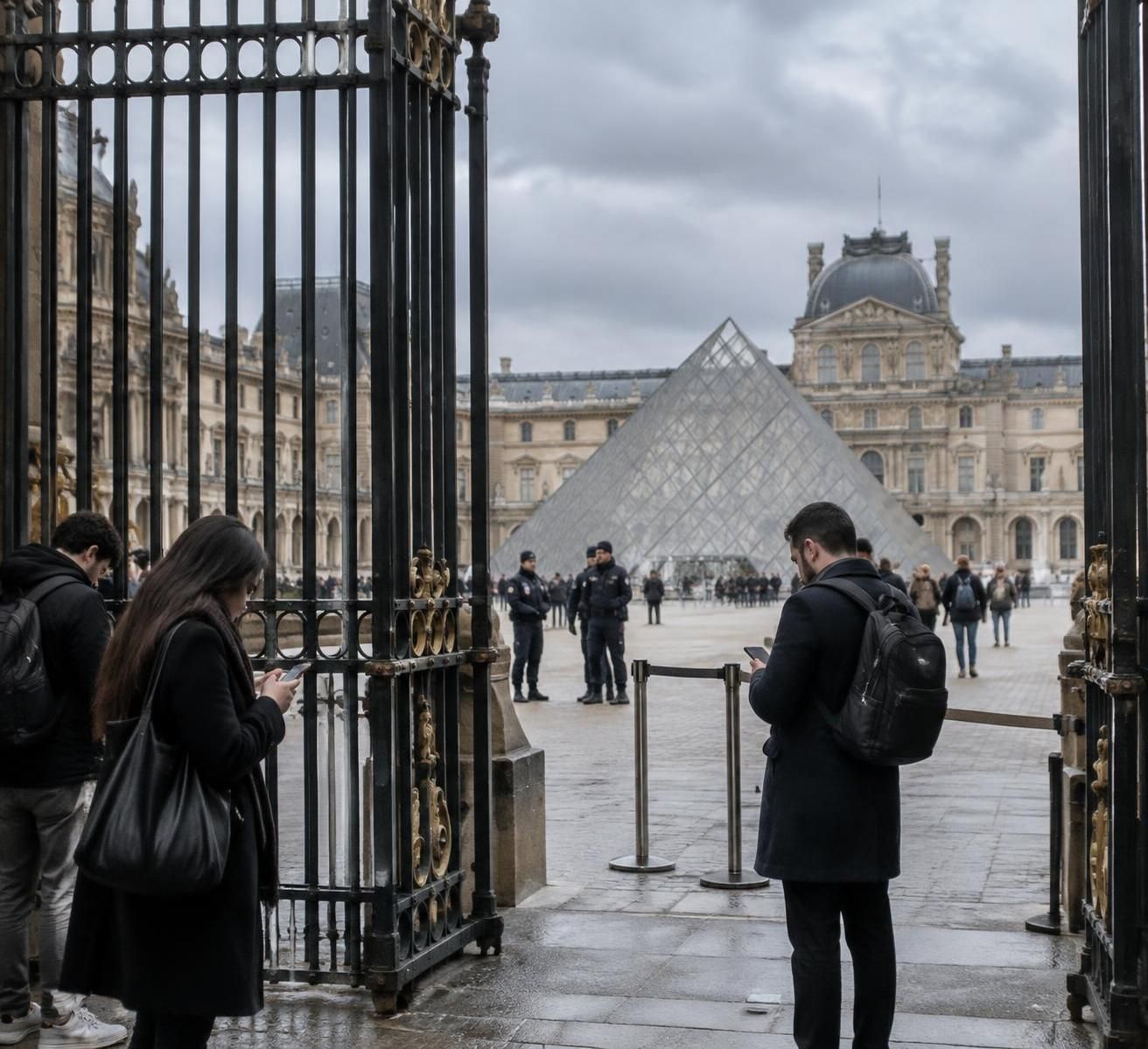 paris closes museums amid protest fears, keeping the mona lisa out of reach as authorities prioritize public safety.